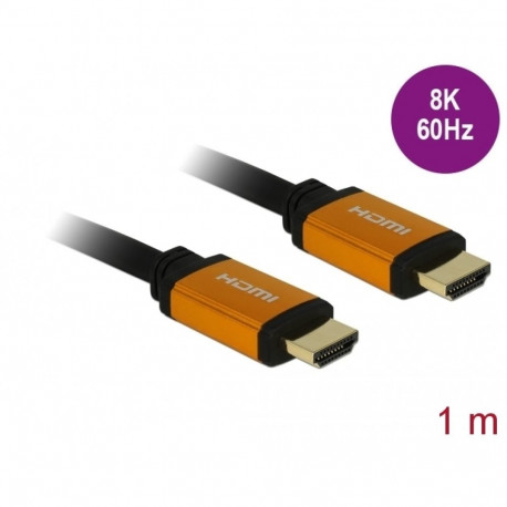 Delock Ultra High Speed HDMI Cable 48 Gbps 8K 60 Hz 1 m