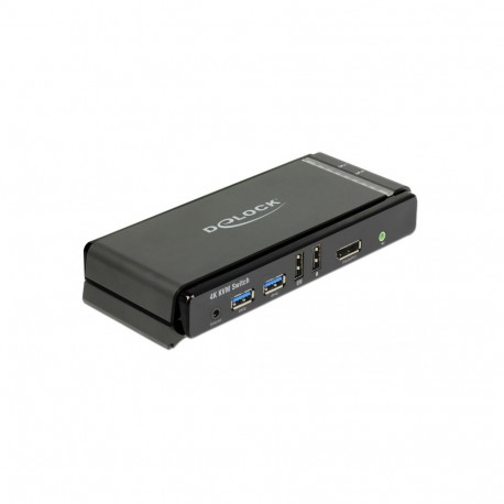 KVM switch: 2 porti, Displayport 1.2, 4xUSB 3.0, 2x USB 2.0, 4x 3.5mm stereo, kaablitega, 4096x2160@