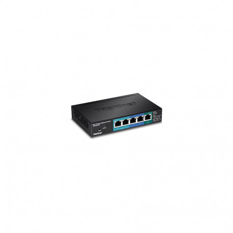 5-Port Gigabit PoE+ Powered EdgeSmart Switch with PoE Pass Through (15W)