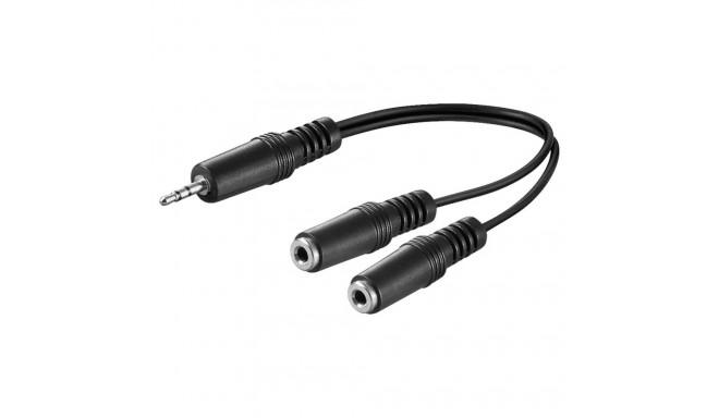 Adapter 3.5mm (M) - 2x3.5mm (F), 0.2m, must
