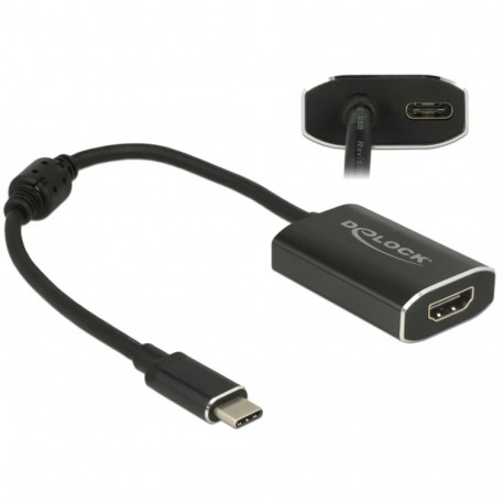 Üleminek USB-C (M) - HDMI (F) 4K@60Hz, sobib ka Macidele, lisatoite võimalus