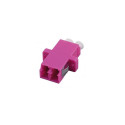 FO adapter multimode LC duplex violet