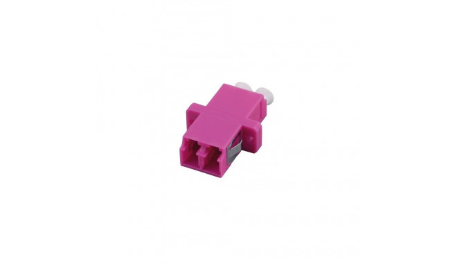 FO adapter multimode LC duplex violet