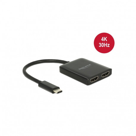 Delock USB Type-C™ Splitter (DP Alt Mode) > 2 x HDMI out 4K 30 Hz