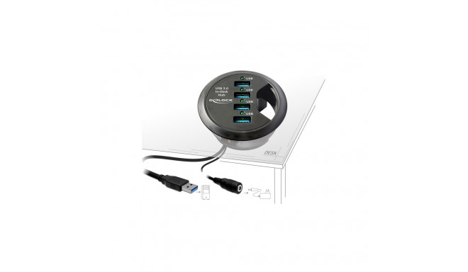 USB 3.0 Hub/paneel: 4 x USB 3.0
