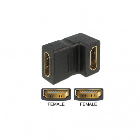 Adapter HDMI (F) - (F) 90° nurgaga üles
