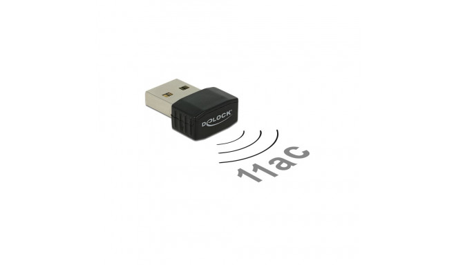 Delock USB 2.0 Dual Band WLAN ac/a/b/g/n Nano Stick 433 Mbps