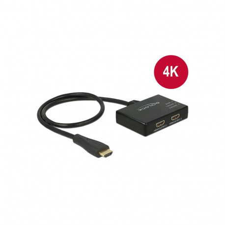 HDMI splitter, 1 sisse/ 2 välja, USB toide, 4K30Hz