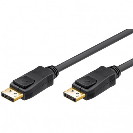 DisplayPort connection-cable 1.0m, 1.2, 4K 4096x2160@60Hz, black