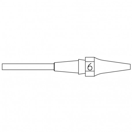 XDSL 6 DESOLDER TIP 0.7X1.9 L 16.5MM