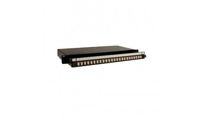 Sliding Panel Black 24 Port (SCS/LCD) UNLOADED