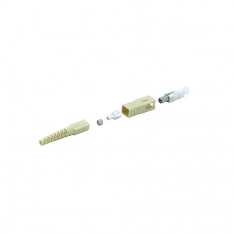 SC Multimode Simplex Connector 2mm Bellcore Boot - Colour Beige