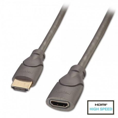 HDMI pikenduskaabel 0.5m, High Speed, 2160p, 3D, PREMIUM