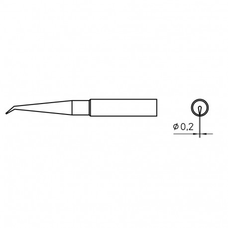 TIP WXP-65 0.2 LONG BENT CHISEL