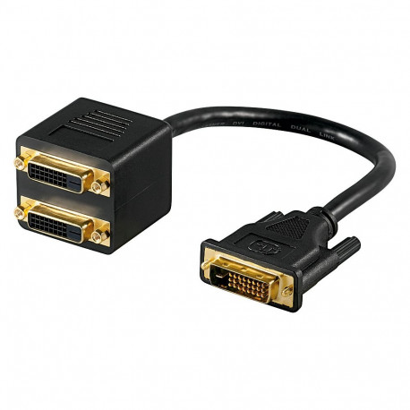 Adapter DVI-D (M) - 2xDVI-D (F)