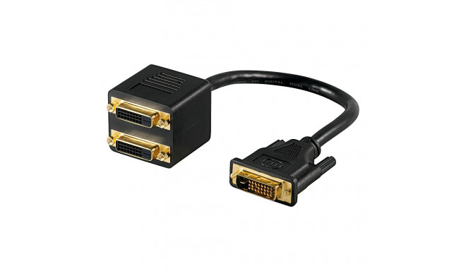 Adapter DVI-D (M) - 2xDVI-D (F)