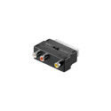 Adapter SCART plug - 3xRCA jack, IN/OUT switch
