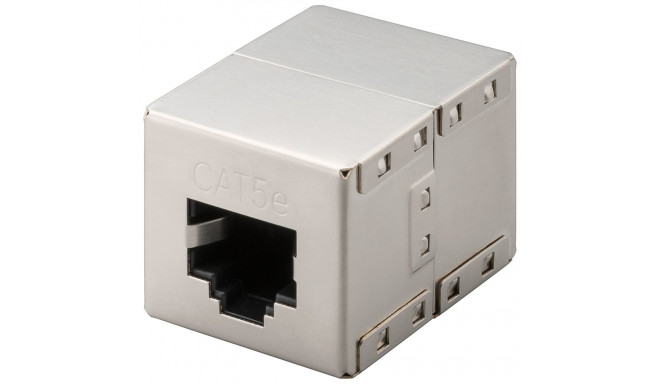Modular coupler 2xRJ45 jack, shielded