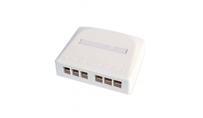 Surface Mount Module, 6 port, alphine white