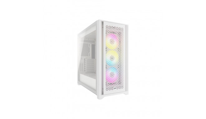 CORSAIR iCUE 5000D RGB Airflow Mid-Tower True White