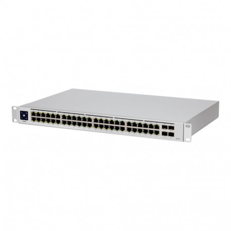 UBIQUITI USW-48-POE UniFi Managed Switch gen2 32x Gigabit POE+ ports / 16x Gigabit POE ports / 4x SF