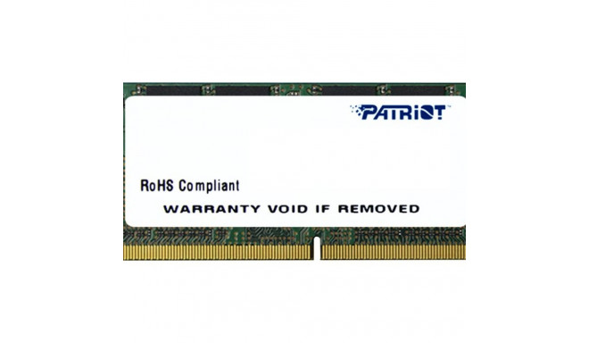 PATRIOT Signature Series 8GB DDR4 1x8GB 3200MHz SODIMM üksik