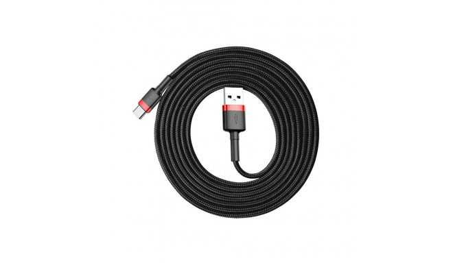 USB Cable - Baseus 2m USB A To C Black/red