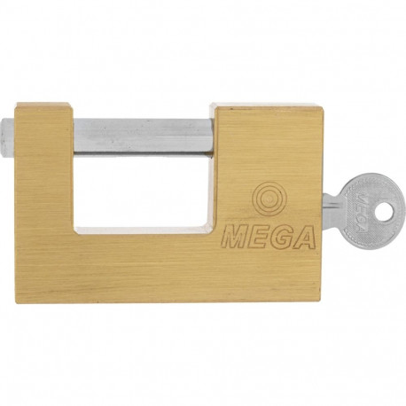 Kłódka trzpieniowa mosiężna 90mm, prześwit 35mm,sworzeń 12m