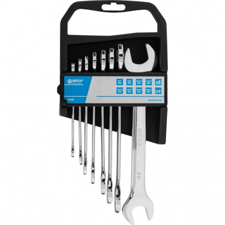 Klucze płaskie szt.8 (6*7-20*22mm), cv