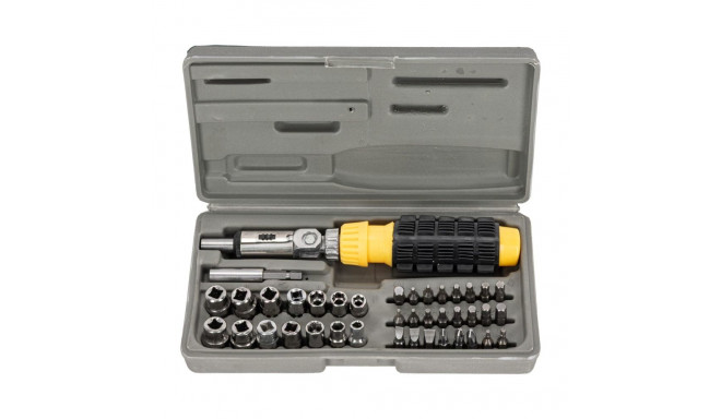 10013 rätselpadruniga kruvikeeraja ja otsikutega 40-osaline komplekt, Mega