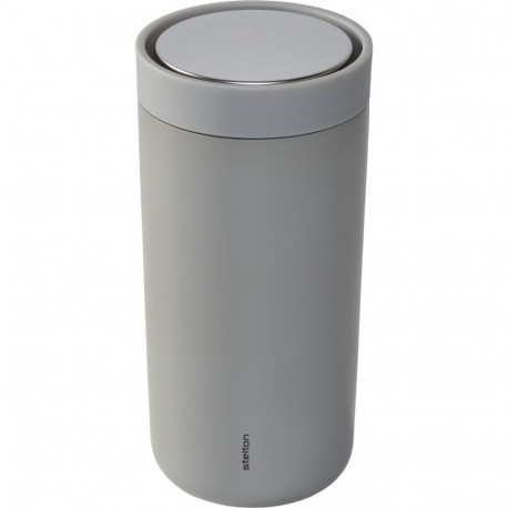 Stelton To Go Click Thermal Mug 0,4 l            soft light grey