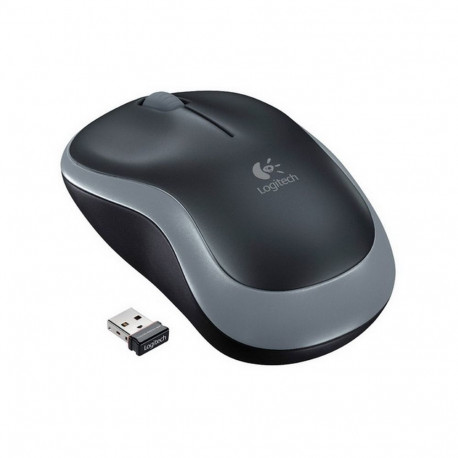 Logitech hiir M185, must/hall