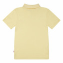 Children’s Short Sleeve Polo Shirt Levi's Lvb Back Neck Tape Yellow