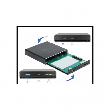DeLOCK external enclosure for 2.5 ? SATA HDD / SSD, drive enclosure