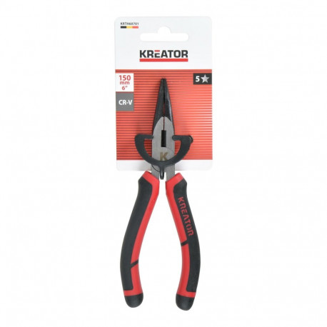 Kumerad ninatangid 165mm KREATOR KRTH60701, lõuad 50mm, töölaius 36mm, kroom vanaadium