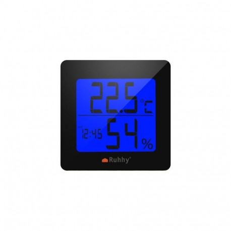 Ruhhy Weather Station 5-in-1 Weather Station with Clock and Alarm Clock