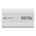 CORSAIR RMe valge seeria RM750e 750 W Cybenetics Gold sertifikaadiga täielikult modulaarne toiteplok