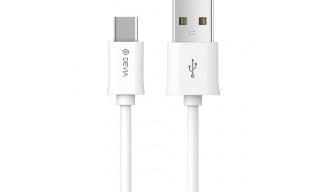 Devia cable Smart EC082 USB - USB-C 1,0 m 2,1A white