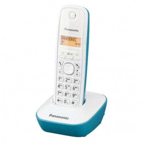 Juhtmevaba Telefon Panasonic Corp. KX-TG1611SPC DECT Valge Türkiissinine Merevaik