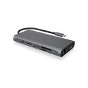 ICY BOX IB-DK4050-CPD USB 3.2 Gen 1 (3.1 Gen 1) Type-C 5000 Mbit/s Anthracite, Docking station