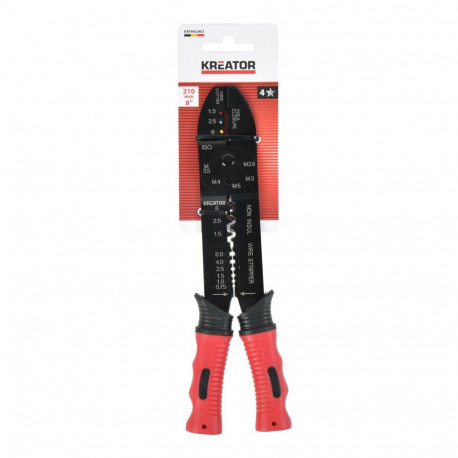 Crimping Tool KREATOR KRTH62401 210 mm, 6 mm, 30 mm