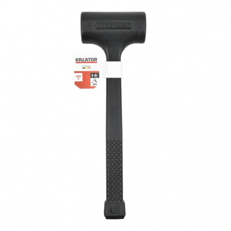 Kreator Dead Blow Mallet KRTH90804, 0.7kg, 100mm, 44mm, 275mm, plastic head, PVC handle