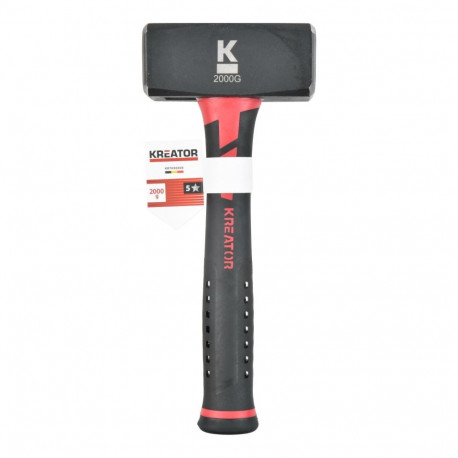 Klaashammer 2000g, KREATOR, KRTH90304, Pea suurus: 120 mm x 48 mm, Käepideme pikkus: 240 mm
