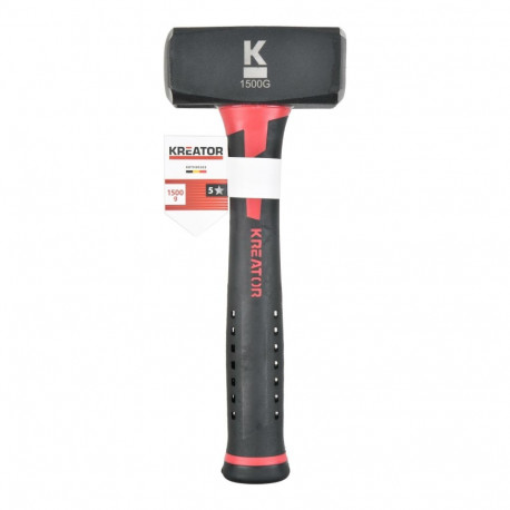 Kreator Club Hammer KRTH90303, 1.5kg, 110mm x 45mm, fiberglass, 232mm