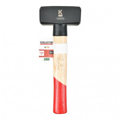 Club Hammer 1250g - Wood KREATOR KRTH90202 100 mm x 43 mm, 232 mm