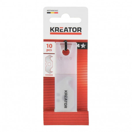 Hooked spare blades 10 pcs KREATOR KRTH00302 48 mm 18 mm