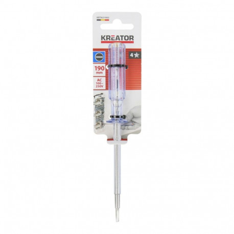 Volt Tester, KREATOR, KRTH21903, Length: 190 mm, Head width: 15 mm
