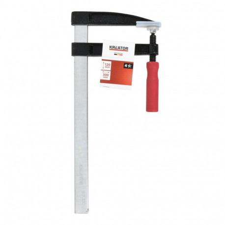 Bar clamp KREATOR KRTH40105 400mm, Length: 400 mm, Max. jaw depth: 300 mm, Clamping force: 270 kg