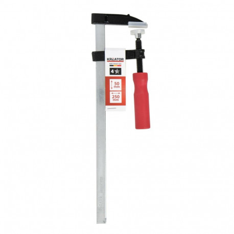 Bar clamp, KREATOR, KRTH40104, Pikkus: 310 mm, Maks. lõike sügavus: 250 mm, Kinnitusjõud: 100 kg