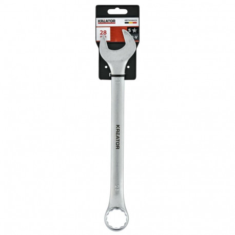 Kreator Combination Open-Ring Spanner KRTH30423, 28mm, 28mm, 315mm, chrome-vanadium